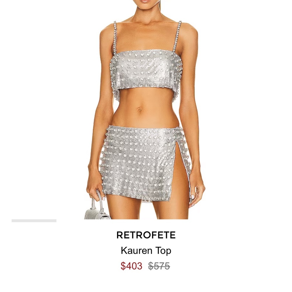 RETROFETE silver two piece SET